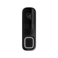 Купити Відеодзвінок Ajax DoorBell black з вбудованим штучним інтелектом, ІЧ-сенсором та керуванням у застосунках. Системи безпеки для дому та офісу. Магазин RG-Group. Системи відеонагляду та охоронні сигналізації. Продаж та послуги встановлення