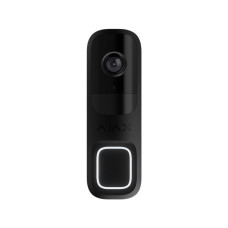 Купити Відеодзвінок Ajax DoorBell black з вбудованим штучним інтелектом, ІЧ-сенсором та керуванням у застосунках. Системи безпеки для дому та офісу. Магазин RG-Group. Системи відеонагляду та охоронні сигналізації. Продаж та послуги встановлення
