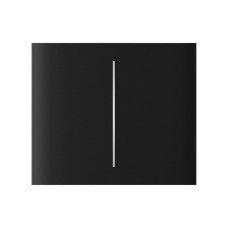 Купити Кнопка Ajax CenterButton (2-gang) vertical black для двоклавішного вимикача. Системи безпеки для дому та офісу. Магазин RG-Group. Системи відеонагляду та охоронні сигналізації. Продаж та послуги встановлення