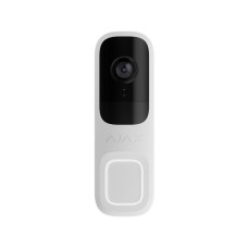 Купити Відеодзвінок Ajax DoorBell white із вбудованим штучним інтелектом, ІЧ-сенсором та керуванням у застосунках. Системи безпеки для дому та офісу. Магазин RG-Group. Системи відеонагляду та охоронні сигналізації. Продаж та послуги встановлення