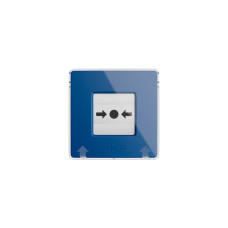 Купити Бездротова програмована кнопка Ajax ManualCallPoint (Blue) Jeweller з механізмом скидання. Системи безпеки для дому та офісу. Магазин RG-Group. Системи відеонагляду та охоронні сигналізації. Продаж та послуги встановлення
