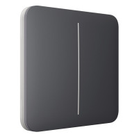 Купити Вимикач Ajax LightSwitch 2-gang Graphite двоклавішний. Системи безпеки для дому та офісу. Магазин RG-Group. Системи відеонагляду та охоронні сигналізації. Продаж та послуги встановлення