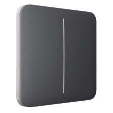 Купити Вимикач Ajax LightSwitch 2-gang Graphite двоклавішний. Системи безпеки для дому та офісу. Магазин RG-Group. Системи відеонагляду та охоронні сигналізації. Продаж та послуги встановлення