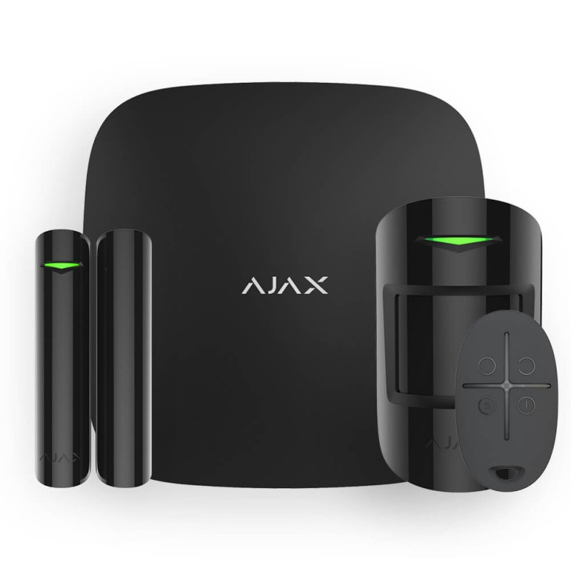 Купити Комплект бездротової сигналізації Ajax StarterKit black. Системи безпеки для дому та офісу. Магазин RG-Group. Системи відеонагляду та охоронні сигналізації. Продаж та послуги встановлення