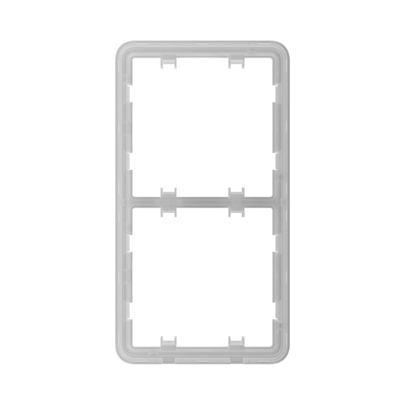 Купити Рамка Ajax Frame (2 seats) vertical для двох розеток або вимикачів. Системи безпеки для дому та офісу. Магазин RG-Group. Системи відеонагляду та охоронні сигналізації. Продаж та послуги встановлення