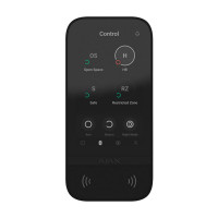 Купити Клавіатура Ajax KeyPad TouchScreen black бездротова з сенсорним екраном. Системи безпеки для дому та офісу. Магазин RG-Group. Системи відеонагляду та охоронні сигналізації. Продаж та послуги встановлення