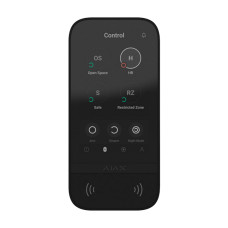 Купити Клавіатура Ajax KeyPad TouchScreen black бездротова з сенсорним екраном. Системи безпеки для дому та офісу. Магазин RG-Group. Системи відеонагляду та охоронні сигналізації. Продаж та послуги встановлення