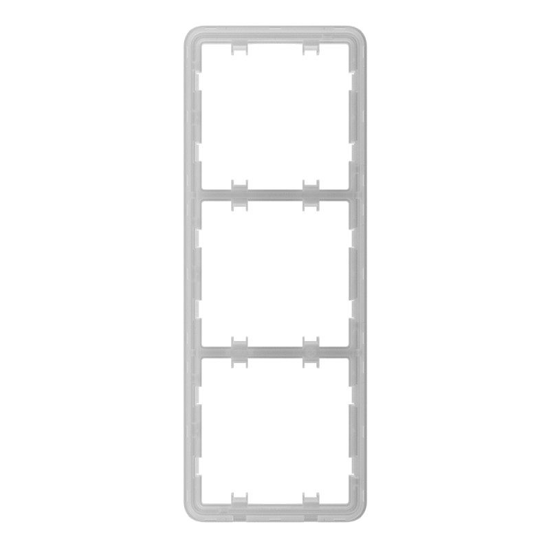 Купити Рамка Ajax Frame (3 seats) vertical для трьох розеток або вимикачів. Системи безпеки для дому та офісу. Магазин RG-Group. Системи відеонагляду та охоронні сигналізації. Продаж та послуги встановлення