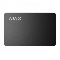 Купити Захищена безконтактна картка Ajax Pass black (комплект 10 шт.) для клавіатури KeyPad Plus. Системи безпеки для дому та офісу. Магазин RG-Group. Системи відеонагляду та охоронні сигналізації. Продаж та послуги встановлення