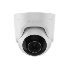 Купити IP-відеокамера Ajax TurretCam (5 Мп/4 мм) white, дротова з роздільною здатністю 5 Мп і кутом огляду до 85°. Системи безпеки для дому та офісу. Магазин RG-Group. Системи відеонагляду та охоронні сигналізації. Продаж та послуги встановлення