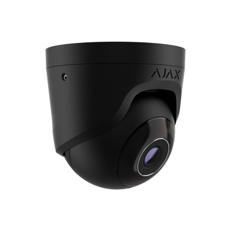 IP-відеокамера Ajax TurretCam (8 Мп/2.8 мм) black, дротова з роздільною здатністю 8 Мп і кутом огляду до 110°