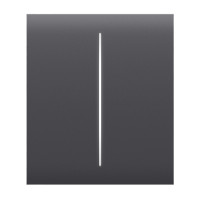Купити Кнопка Ajax CenterButton (2-gang) graphite для двоклавішного вимикача. Системи безпеки для дому та офісу. Магазин RG-Group. Системи відеонагляду та охоронні сигналізації. Продаж та послуги встановлення
