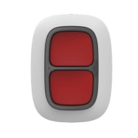 Купити Бездротова екстрена кнопка Ajax DoubleButton (8EU) ASP white з захистом від випадкових натискань. Системи безпеки для дому та офісу. Магазин RG-Group. Системи відеонагляду та охоронні сигналізації. Продаж та послуги встановлення