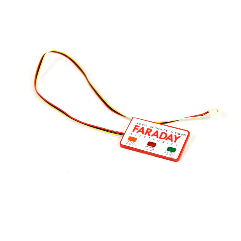 Купити Зовнішня індикація Faraday Electronics 3 LED UPS індикатор. Системи безпеки для дому та офісу. Магазин RG-Group. Системи відеонагляду та охоронні сигналізації. Продаж та послуги встановлення