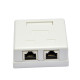 Купити Розетка зовнішня EPNew 2хSTP, кат. 6, RJ45. Системи безпеки для дому та офісу. Магазин RG-Group. Системи відеонагляду та охоронні сигналізації. Продаж та послуги встановлення