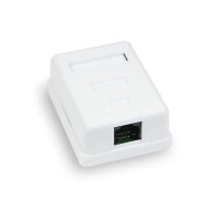 Купити Розетка комп'ютерна 1-портова RJ45 UTP cat.5e Hypernet MB-UTP1 зовнішня накладна. Системи безпеки для дому та офісу. Магазин RG-Group. Системи відеонагляду та охоронні сигналізації. Продаж та послуги встановлення