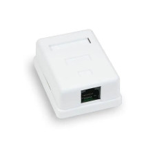 Купити Розетка комп'ютерна 1-портова RJ45 UTP cat.6e Hypernet MB-UTP6-1 зовнішня накладна. Системи безпеки для дому та офісу. Магазин RG-Group. Системи відеонагляду та охоронні сигналізації. Продаж та послуги встановлення