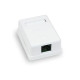 Купити Розетка комп'ютерна 1-портова RJ45 UTP cat.6e Hypernet MB-UTP6-1 зовнішня накладна. Системи безпеки для дому та офісу. Магазин RG-Group. Системи відеонагляду та охоронні сигналізації. Продаж та послуги встановлення