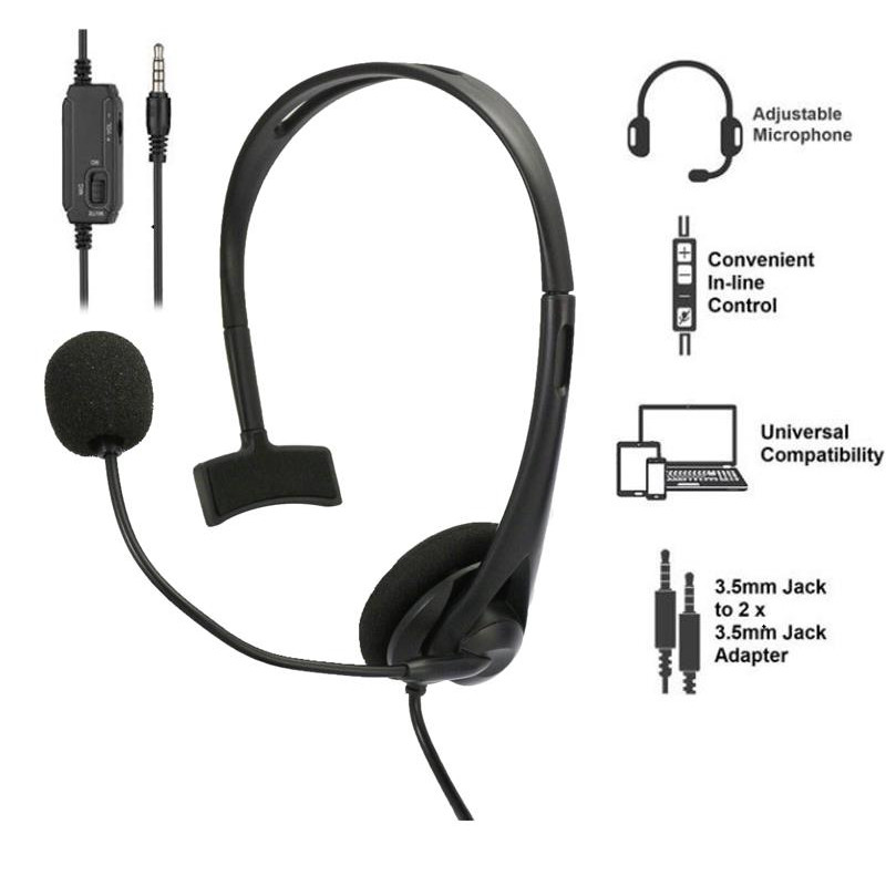 Купити Гарнітура 2E CH11 Mono 3.5mm / 2*3.5mm. Системи безпеки для дому та офісу. Магазин RG-Group. Системи відеонагляду та охоронні сигналізації. Продаж та послуги встановлення