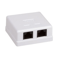 Купити Розетка комп'ютерна 2-портова RJ45 UTP cat.5e Hypernet MB-UTP2 зовнішня накладна. Системи безпеки для дому та офісу. Магазин RG-Group. Системи відеонагляду та охоронні сигналізації. Продаж та послуги встановлення