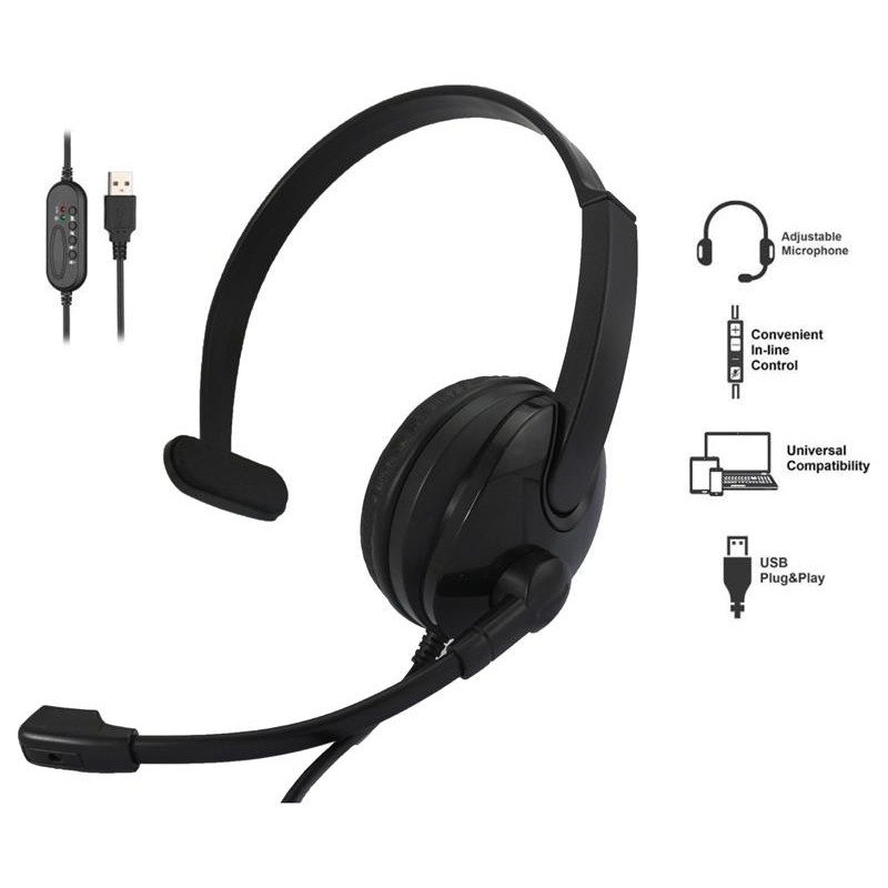 Купити Гарнітура 2E CH12 Mono On-Ear USB. Системи безпеки для дому та офісу. Магазин RG-Group. Системи відеонагляду та охоронні сигналізації. Продаж та послуги встановлення