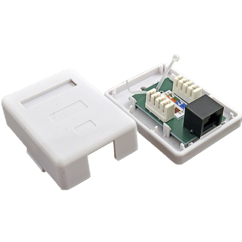 Розетка Kingda 1хRJ45 UTP біла