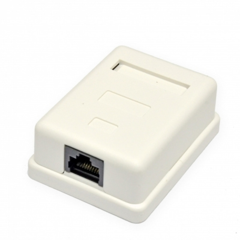 Купити Розетка зовнішня EPNew 1хUTP, кат.6, RJ45. Системи безпеки для дому та офісу. Магазин RG-Group. Системи відеонагляду та охоронні сигналізації. Продаж та послуги встановлення