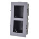 Купити Врізна монтажна рамка Hikvision DS-KD-ACF2/Plastic для встановлення панелей виклику. Системи безпеки для дому та офісу. Магазин RG-Group. Системи відеонагляду та охоронні сигналізації. Продаж та послуги встановлення