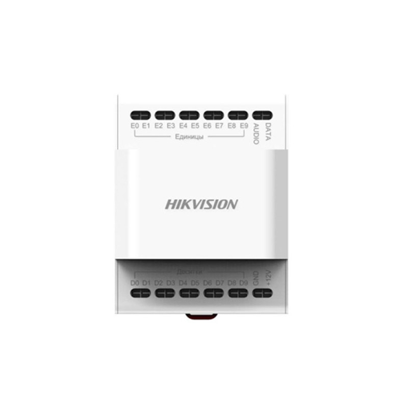 Купити Блок узгодження Hikvision DS-KAD20 для 2-х дротової аудіотрубки. Системи безпеки для дому та офісу. Магазин RG-Group. Системи відеонагляду та охоронні сигналізації. Продаж та послуги встановлення