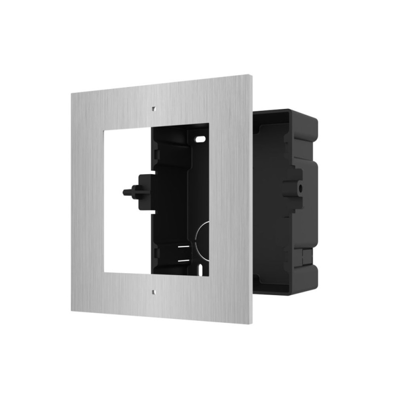 Купити Панель Hikvision DS-KD-ACF1/S для врізного монтажу панелей виклику. Системи безпеки для дому та офісу. Магазин RG-Group. Системи відеонагляду та охоронні сигналізації. Продаж та послуги встановлення