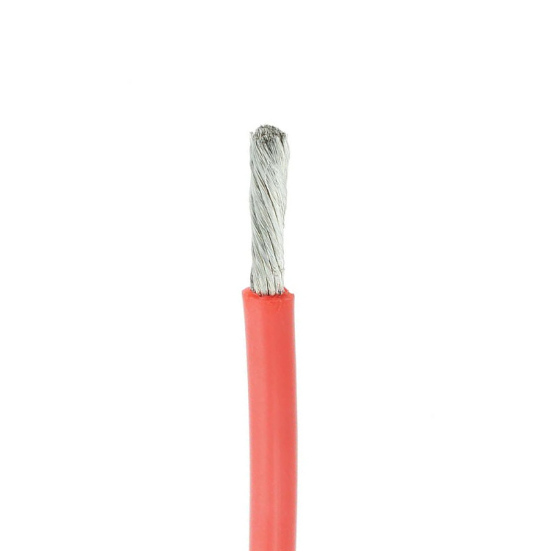 Купити Силіконовий кабель Silicone wire 12AWG red багатожильний гнучкий (1 метр). Системи безпеки для дому та офісу. Магазин RG-Group. Системи відеонагляду та охоронні сигналізації. Продаж та послуги встановлення