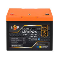 Купити Акумулятор Logicpower LP LiFePO4 12,8V - 100 Ah (1280Wh) (BMS 100A/50А) пластик Smart BT. Системи безпеки для дому та офісу. Магазин RG-Group. Системи відеонагляду та охоронні сигналізації. Продаж та послуги встановлення