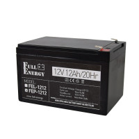 Купити Акумулятор 12В 12 А·год для ДБЖ Full Energy FEP-1212. Системи безпеки для дому та офісу. Магазин RG-Group. Системи відеонагляду та охоронні сигналізації. Продаж та послуги встановлення