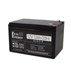Купити Акумулятор 12В 12 А·год для ДБЖ Full Energy FEP-1212. Системи безпеки для дому та офісу. Магазин RG-Group. Системи відеонагляду та охоронні сигналізації. Продаж та послуги встановлення