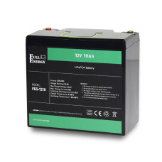 Купити Акумулятор LiFePO4 (літій залізо фосфатний) 12В 18А·год Full Energy FEG-1218. Системи безпеки для дому та офісу. Магазин RG-Group. Системи відеонагляду та охоронні сигналізації. Продаж та послуги встановлення
