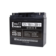 Купити Акумулятор 12В 18А·год для ДБЖ Full Energy FEP-1218. Системи безпеки для дому та офісу. Магазин RG-Group. Системи відеонагляду та охоронні сигналізації. Продаж та послуги встановлення