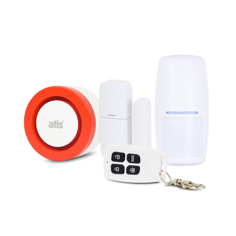 Купити Комплект бездротової Wi-Fi сигналізації ATIS Kit 200T. Системи безпеки для дому та офісу. Магазин RG-Group. Системи відеонагляду та охоронні сигналізації. Продаж та послуги встановлення