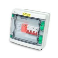 Купити Сонячна PV розподільна коробка LQX1/1DC1000VB1-1532-PG, DC 1000В 1 вхід 1 вихід, з блискавкозахистом. Системи безпеки для дому та офісу. Магазин RG-Group. Системи відеонагляду та охоронні сигналізації. Продаж та послуги встановлення