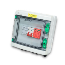 Купити Сонячна PV розподільна коробка LQX1/1DC500VB1-1532-PG, DC 500В 1 вхід 1 вихід, з блискавкозахистом. Системи безпеки для дому та офісу. Магазин RG-Group. Системи відеонагляду та охоронні сигналізації. Продаж та послуги встановлення