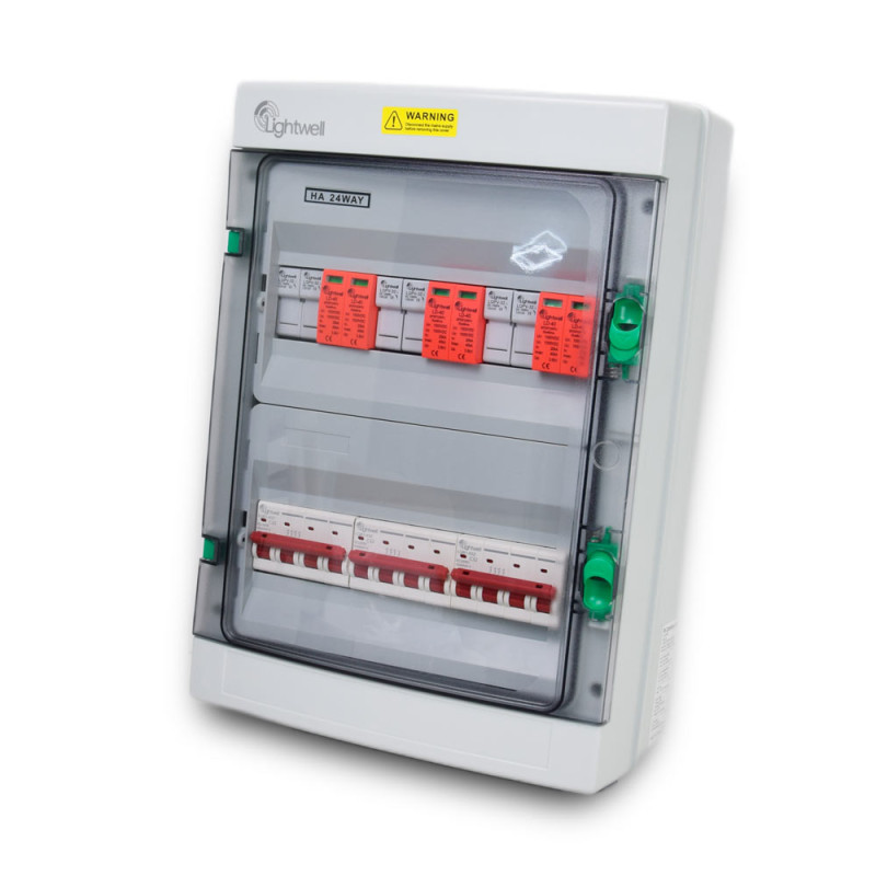 Купити Сонячна PV розподільна коробка LQX3/3DC1000VB1-1532-PG, DC 1000В 3 входи 3 виходи, з блискавкозахистом. Системи безпеки для дому та офісу. Магазин RG-Group. Системи відеонагляду та охоронні сигналізації. Продаж та послуги встановлення