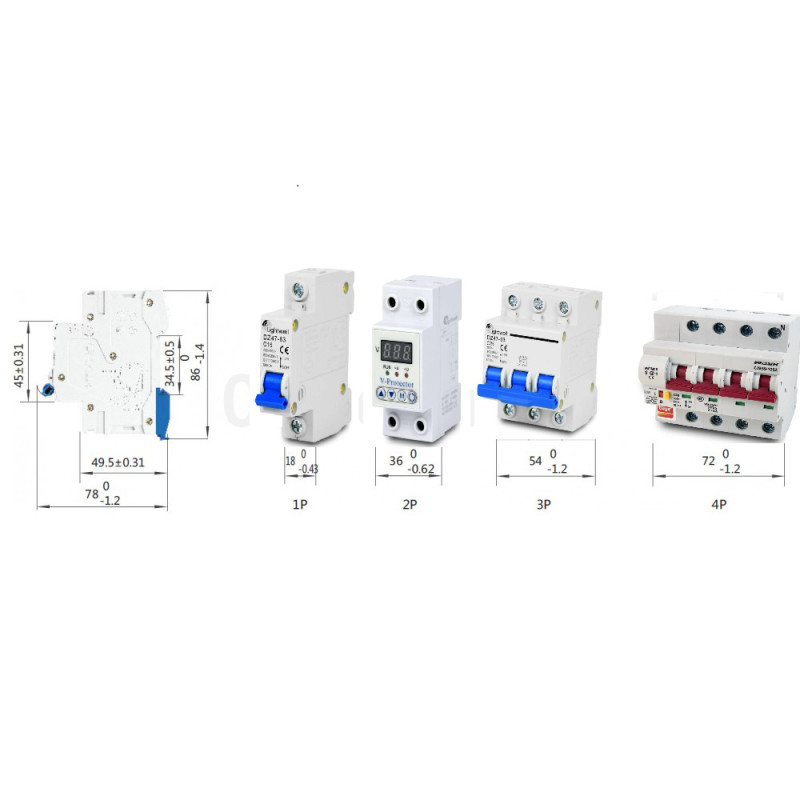 Автоматичний вимикач Lightwell MCB 3P 32A (DZ-47-63 C32)