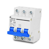 Купити Автоматичний вимикач Lightwell MCB 3P 63A (DZ-47-63 C63). Системи безпеки для дому та офісу. Магазин RG-Group. Системи відеонагляду та охоронні сигналізації. Продаж та послуги встановлення