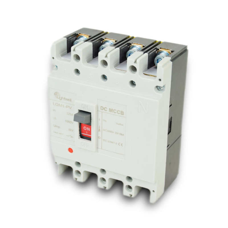 Купити Автомат DC MCCB LQM1-125Z/4P/63-125A DC1000V(3P+N)125A. Системи безпеки для дому та офісу. Магазин RG-Group. Системи відеонагляду та охоронні сигналізації. Продаж та послуги встановлення