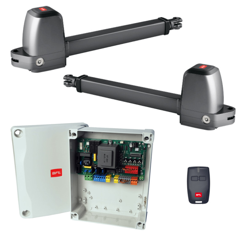 Купити Автоматика для розпашних воріт BFT ATHOS AC A40 BASE KIT комплект. Системи безпеки для дому та офісу. Магазин RG-Group. Системи відеонагляду та охоронні сигналізації. Продаж та послуги встановлення