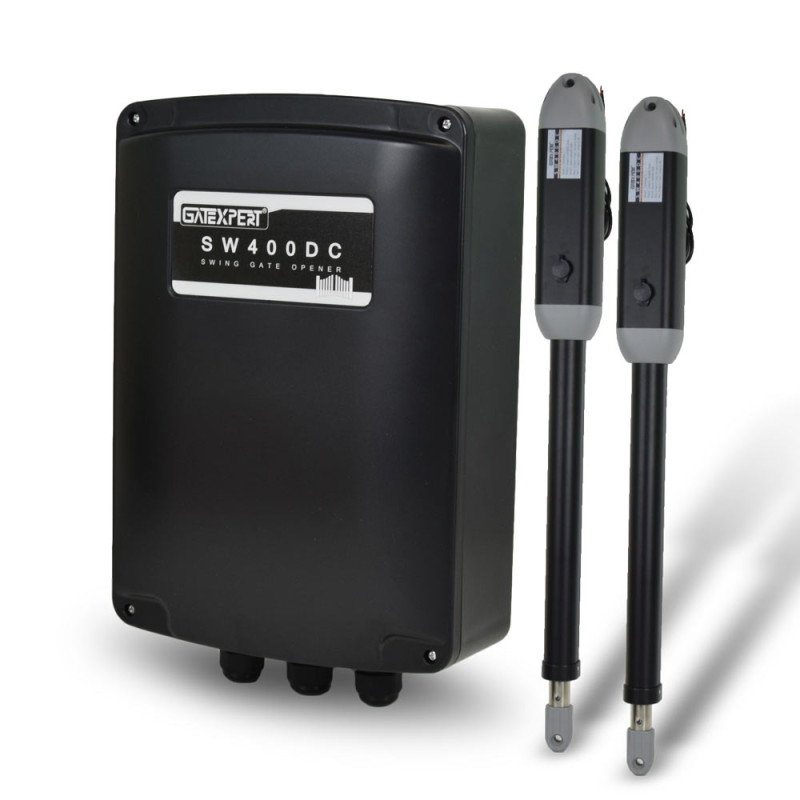 Купити Автоматика для розпашних воріт GATEXPERT SW400DC (dual arms) комплект. Системи безпеки для дому та офісу. Магазин RG-Group. Системи відеонагляду та охоронні сигналізації. Продаж та послуги встановлення