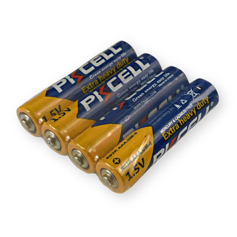 Купити Батарейка PKCELL Extra Heavy Duty AAA R03P 1.5V, 4шт./плівка. Системи безпеки для дому та офісу. Магазин RG-Group. Системи відеонагляду та охоронні сигналізації. Продаж та послуги встановлення