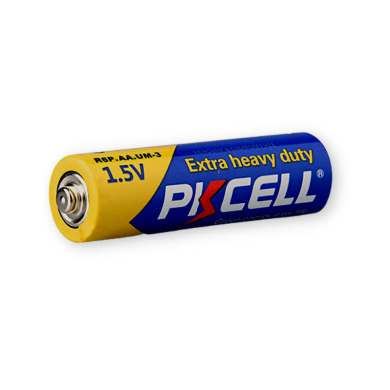 Комплект з 20 батарейок PKCELL Extra Heavy Duty AA R6P 1.5V по 4шт./плівка