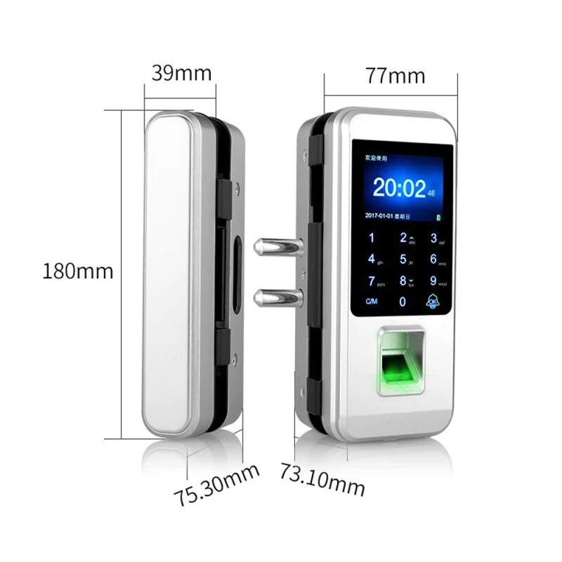 Смарт-замок Lock300 біометричний для скляних та металопластикових дверей