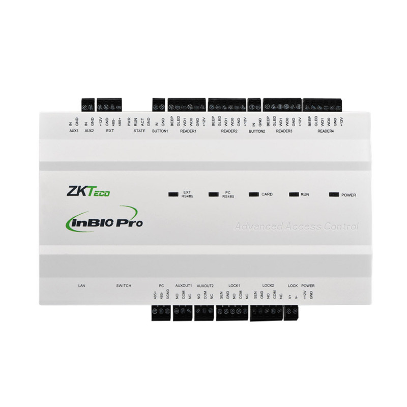 Купити Біометричний контролер для 2 дверей ZKTeco inBio260 Pro. Системи безпеки для дому та офісу. Магазин RG-Group. Системи відеонагляду та охоронні сигналізації. Продаж та послуги встановлення