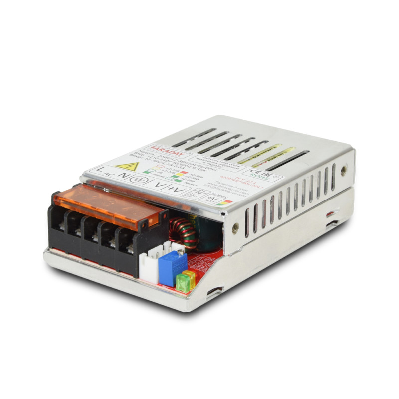 Купити Блок живлення Faraday Electronics 20Wt/12-36V/ALU. Системи безпеки для дому та офісу. Магазин RG-Group. Системи відеонагляду та охоронні сигналізації. Продаж та послуги встановлення